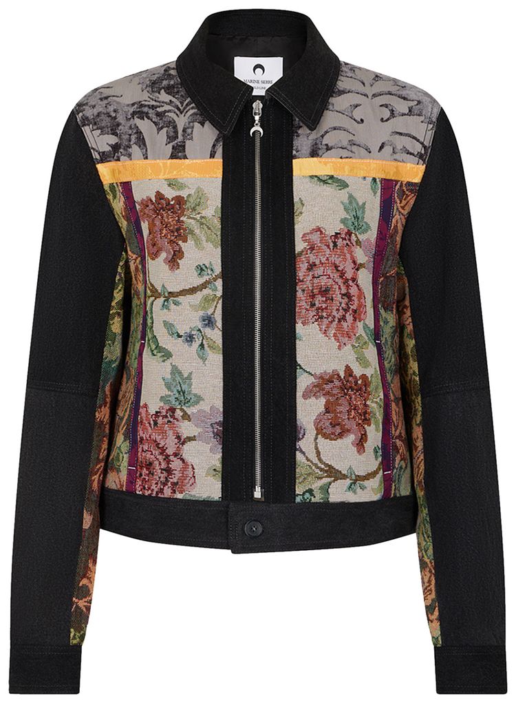 Marine Serre Regenerated Floral Tapestries Harrington Jacket Multicolor