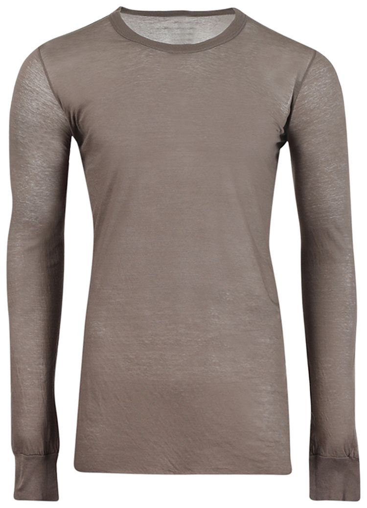 Rick Owens Basic Long Sleeve T Shirt Dust