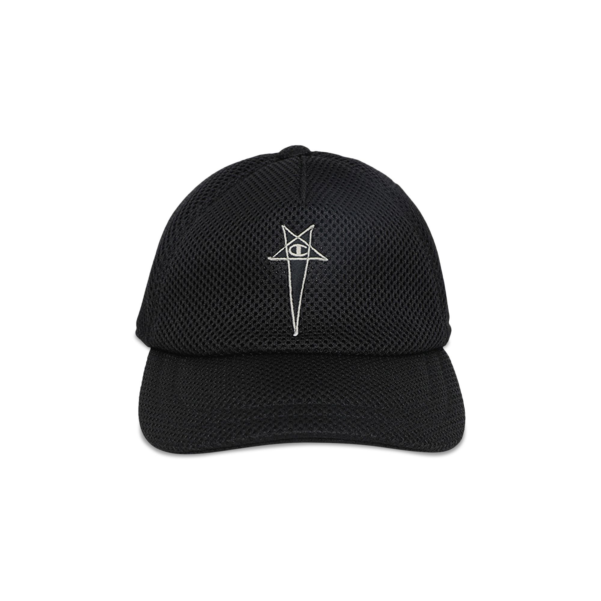 Buy Rick Owens x Champion Mesh Baseball Cap 'Black' - CM02C5794