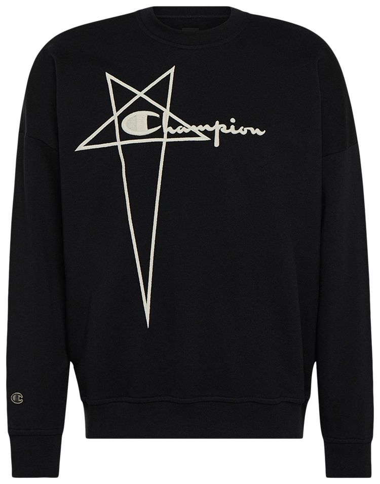 Rick Owens x Champion Pullover Sweat Black