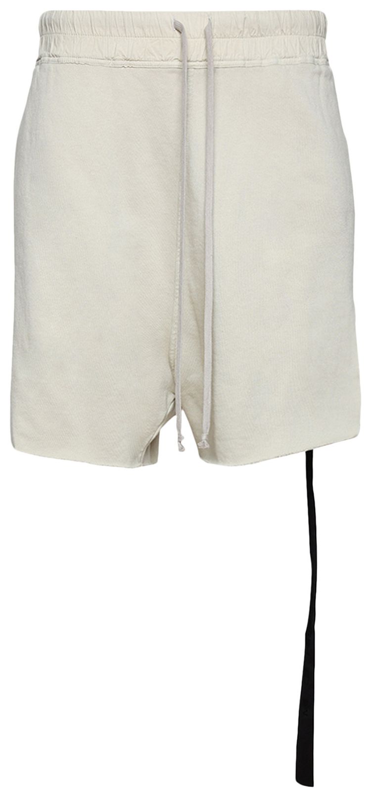 Rick Owens DRKSHDW Jersey Trucker Cut Off Shorts Pearl