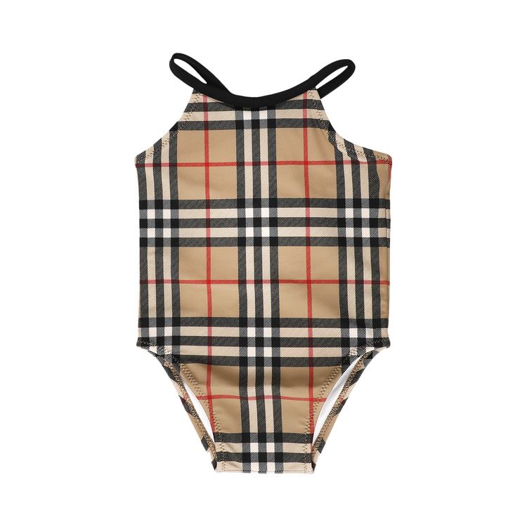Burberry Asla Childrens Girls Swimwear In Beige