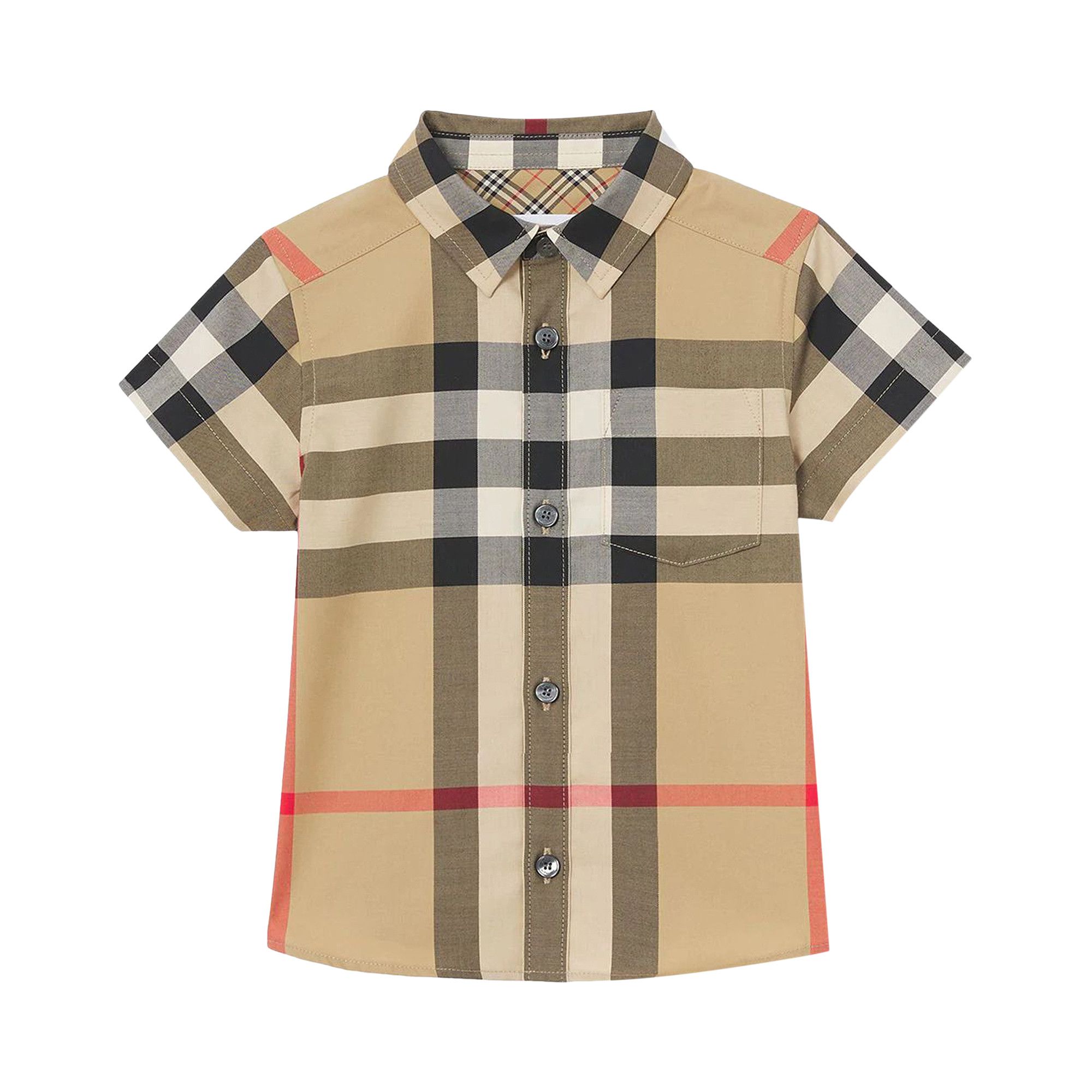 Buy Burberry Kids Check Shirt 'Archive Beige' - 8040987 | GOAT