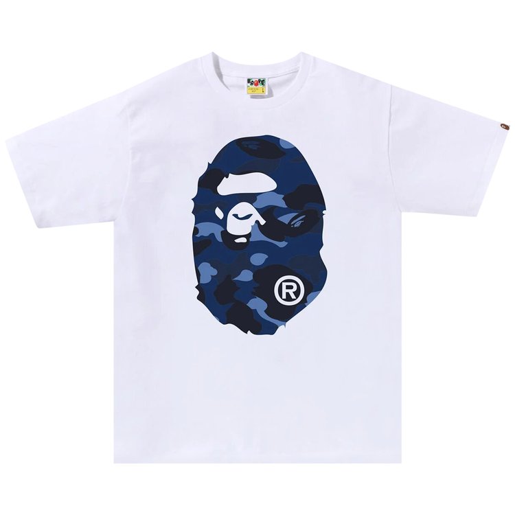 BAPE Color Camo Big Ape Head T-Shirt 'White/Navy'