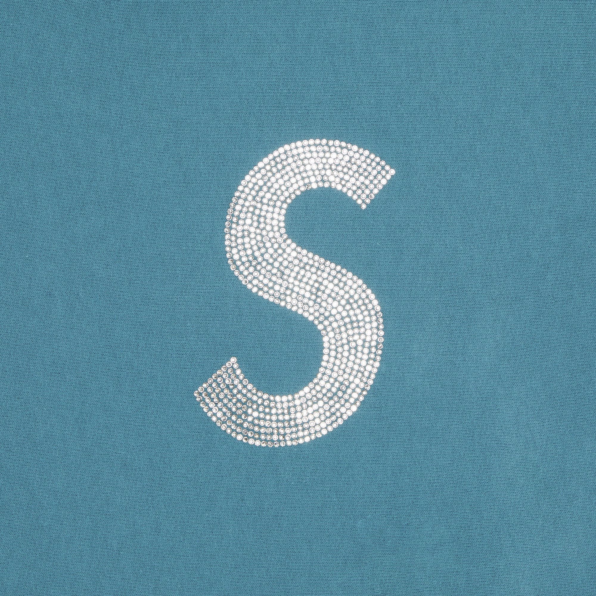 Buy Supreme x Swarovski S Logo Hooded Sweatshirt 'Light Aqua