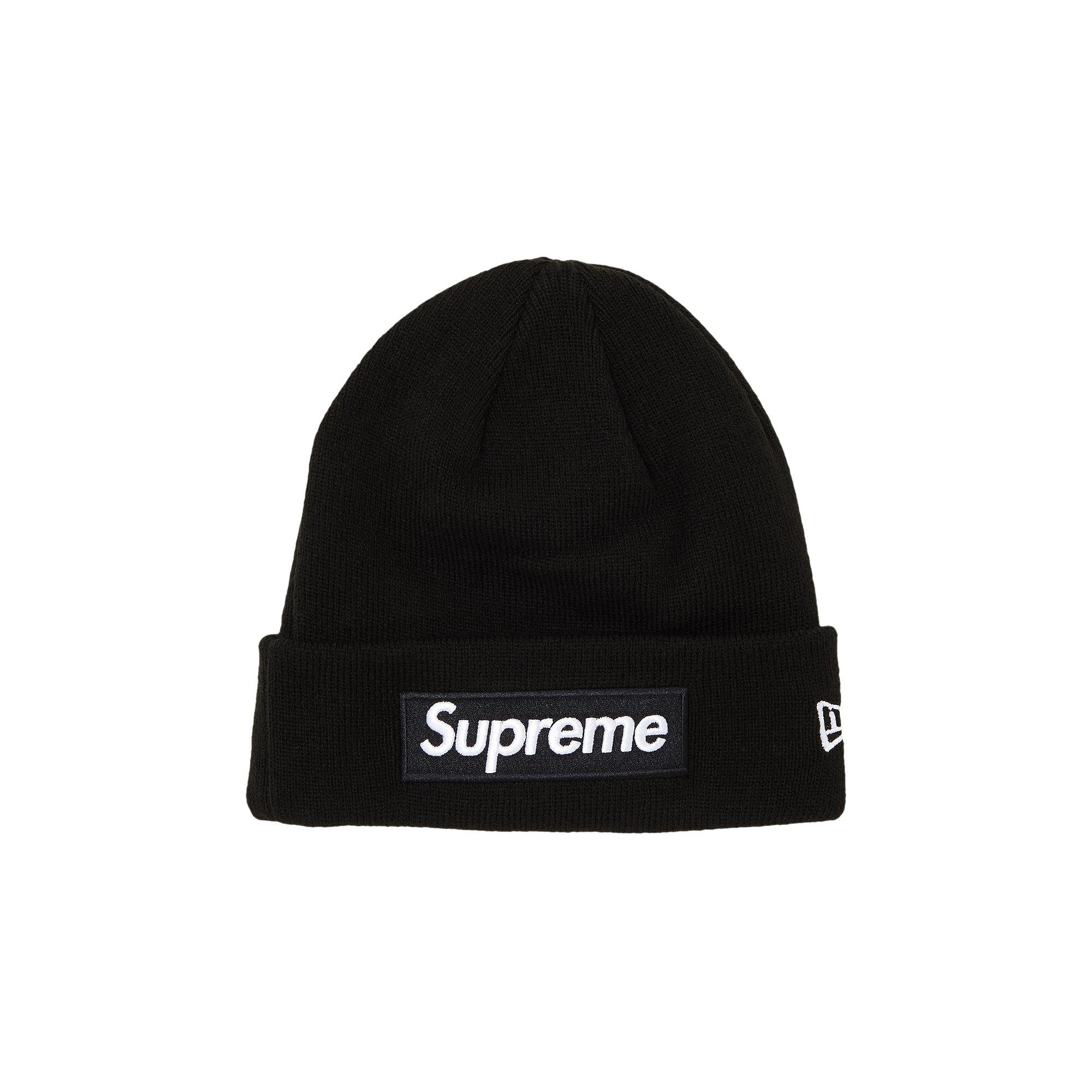 Buy Supreme x New Era Box Logo Beanie 'Black' - FW23BN26 BLACK | GOAT
