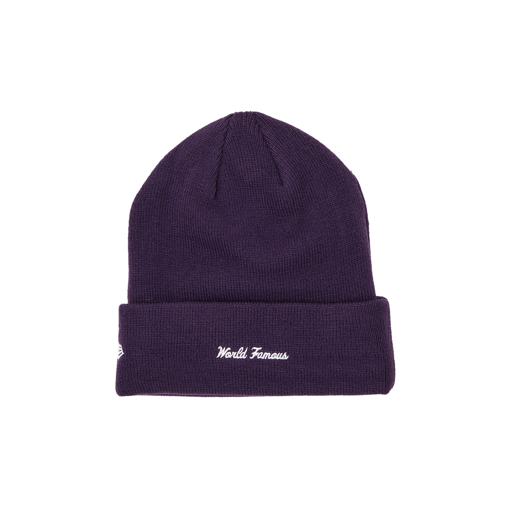 【即発送可能】 New x Supreme Buy Era Purple 'Dark Beanie Logo Box 帽子