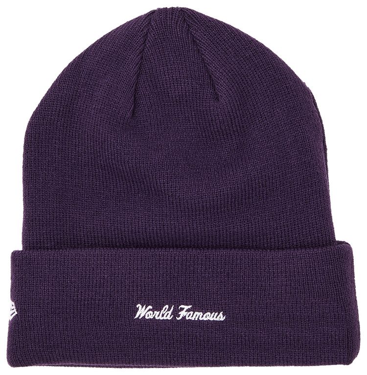 Supreme x New Era Box Logo Beanie Dark Purple