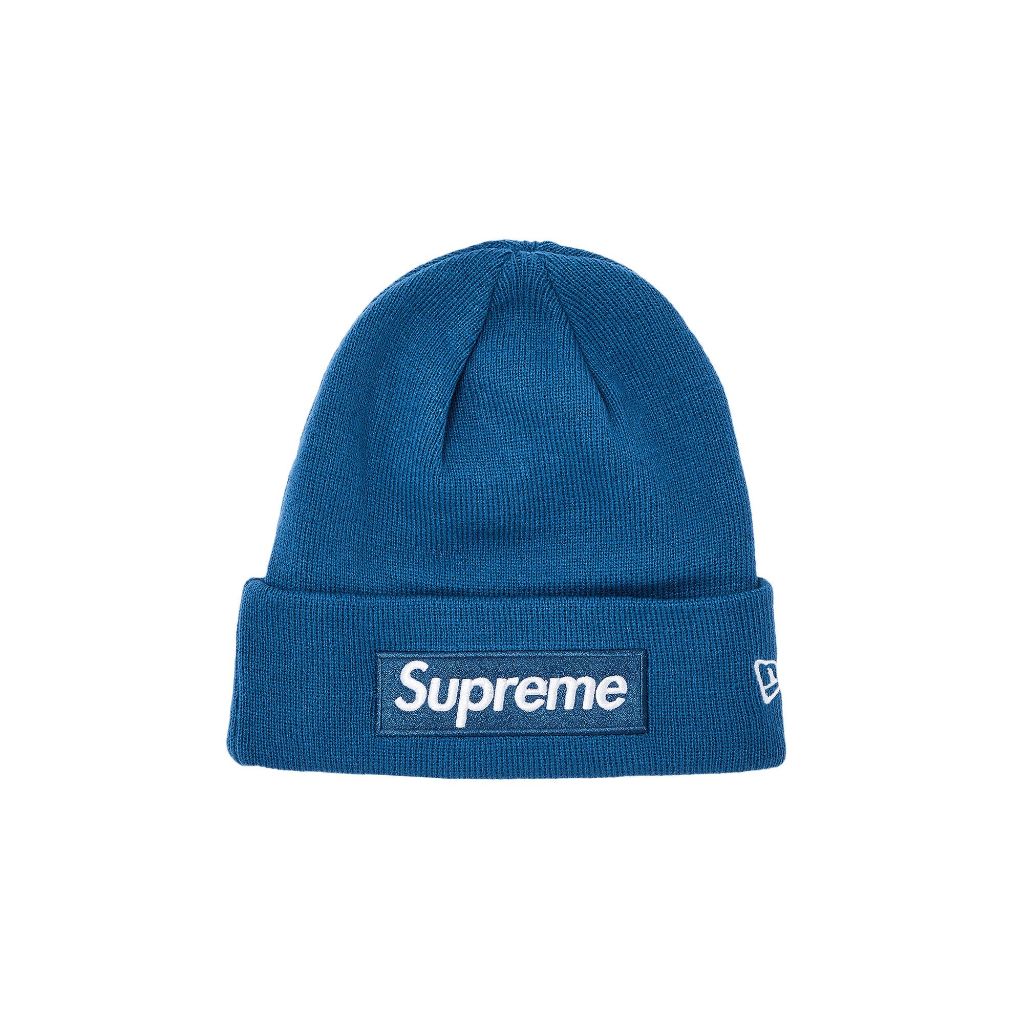 Buy Supreme x New Era Box Logo Beanie 'Blue' - FW23BN26 BLUE