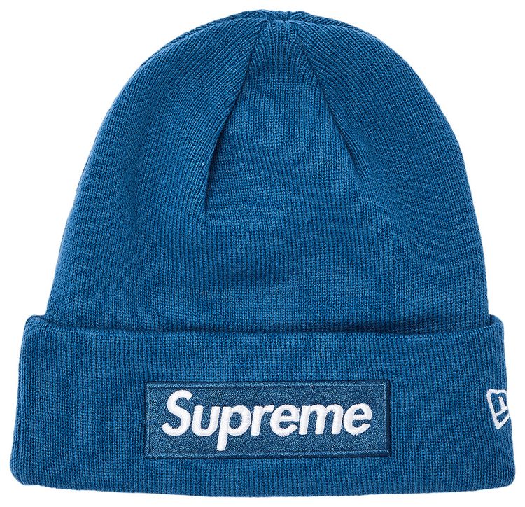 Supreme x New Era Box Logo Beanie Blue