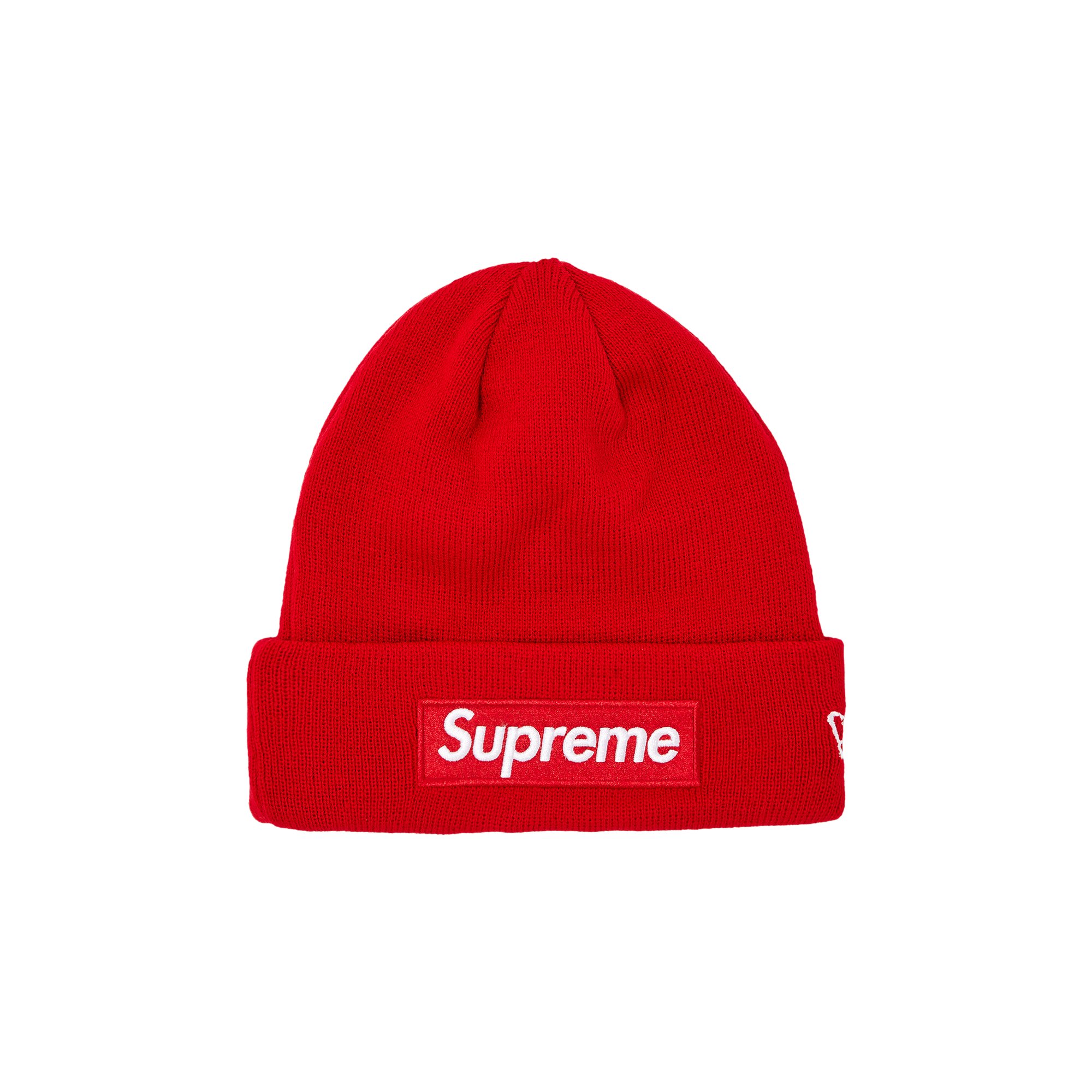 Buy Supreme x New Era Box Logo Beanie 'Red' - FW23BN26 RED | GOAT