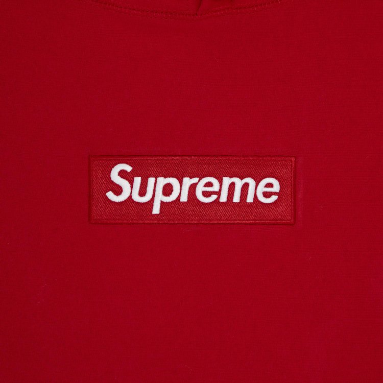 Supreme Box Logo Hooded Sweatshirt Red