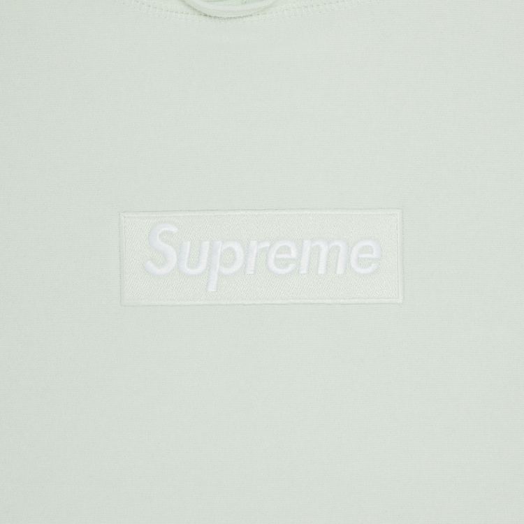 Supreme Box Logo Hooded Sweatshirt Light Green