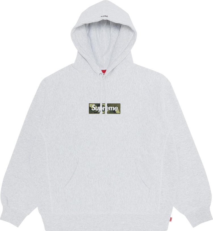 Supreme Box Logo Hooded Sweatshirt 'Ash Grey'