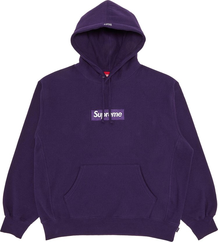 Supreme Box Logo Hooded Sweatshirt 'Dark Purple'