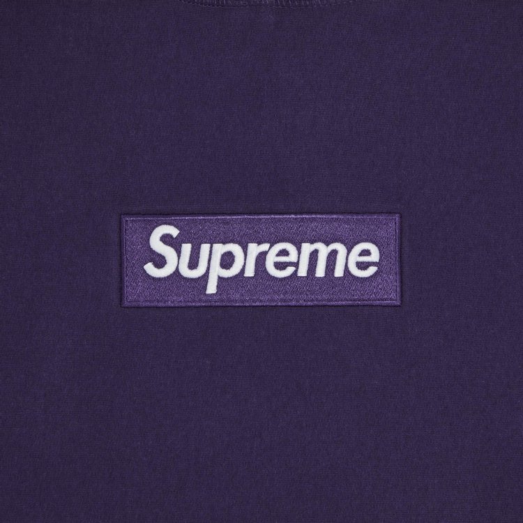 Supreme Box Logo Hooded Sweatshirt Dark Purple