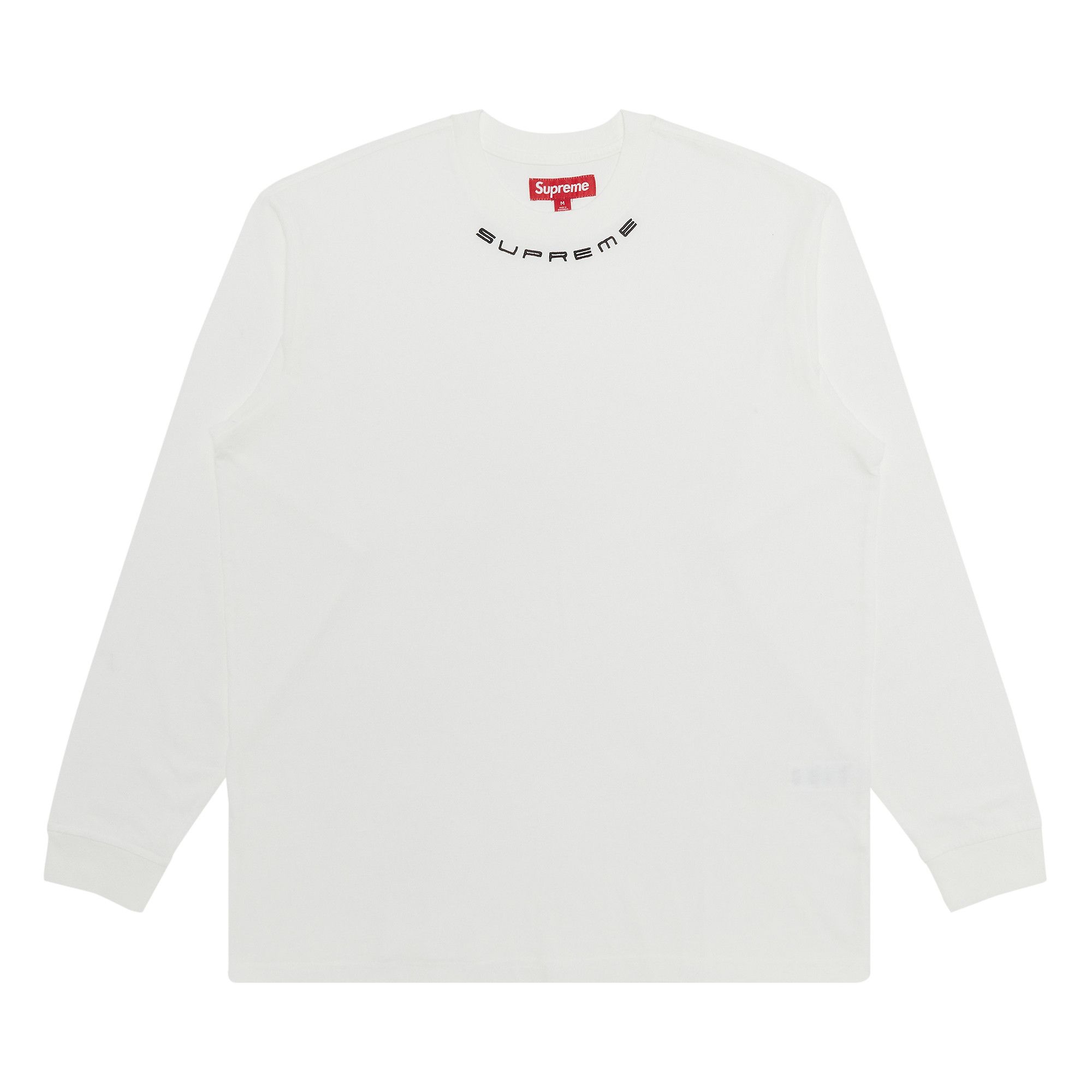 White long discount sleeve supreme shirt