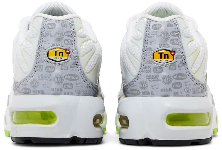 Nike Air Max Plus GS Reflective Logo White Volt