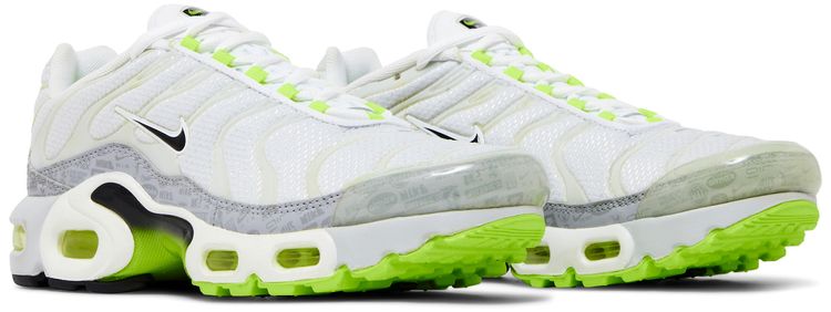 Nike Air Max Plus GS Reflective Logo White Volt