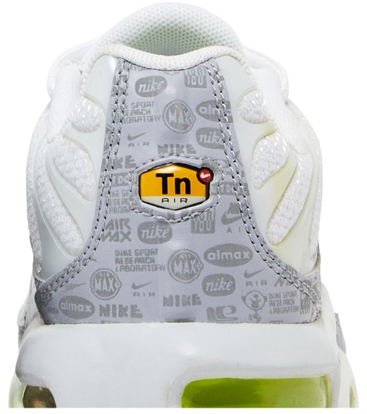 Nike Air Max Plus GS Reflective Logo White Volt