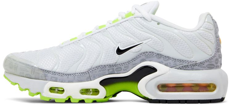 Nike Air Max Plus GS Reflective Logo White Volt