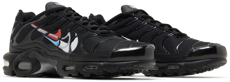 Nike Air Max Plus Multi Swoosh   Black Bright Crimson