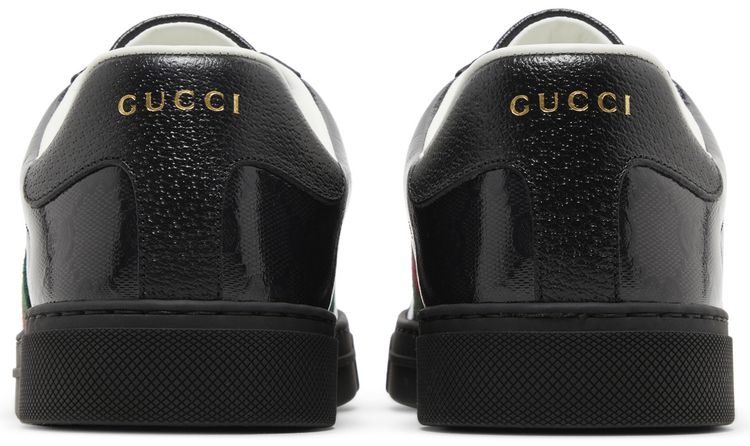Gucci Ace GG Crystal Canvas   Black