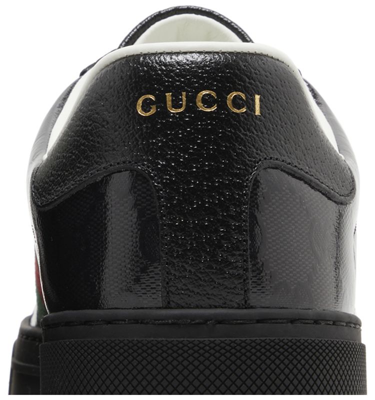 Gucci Ace GG Crystal Canvas   Black