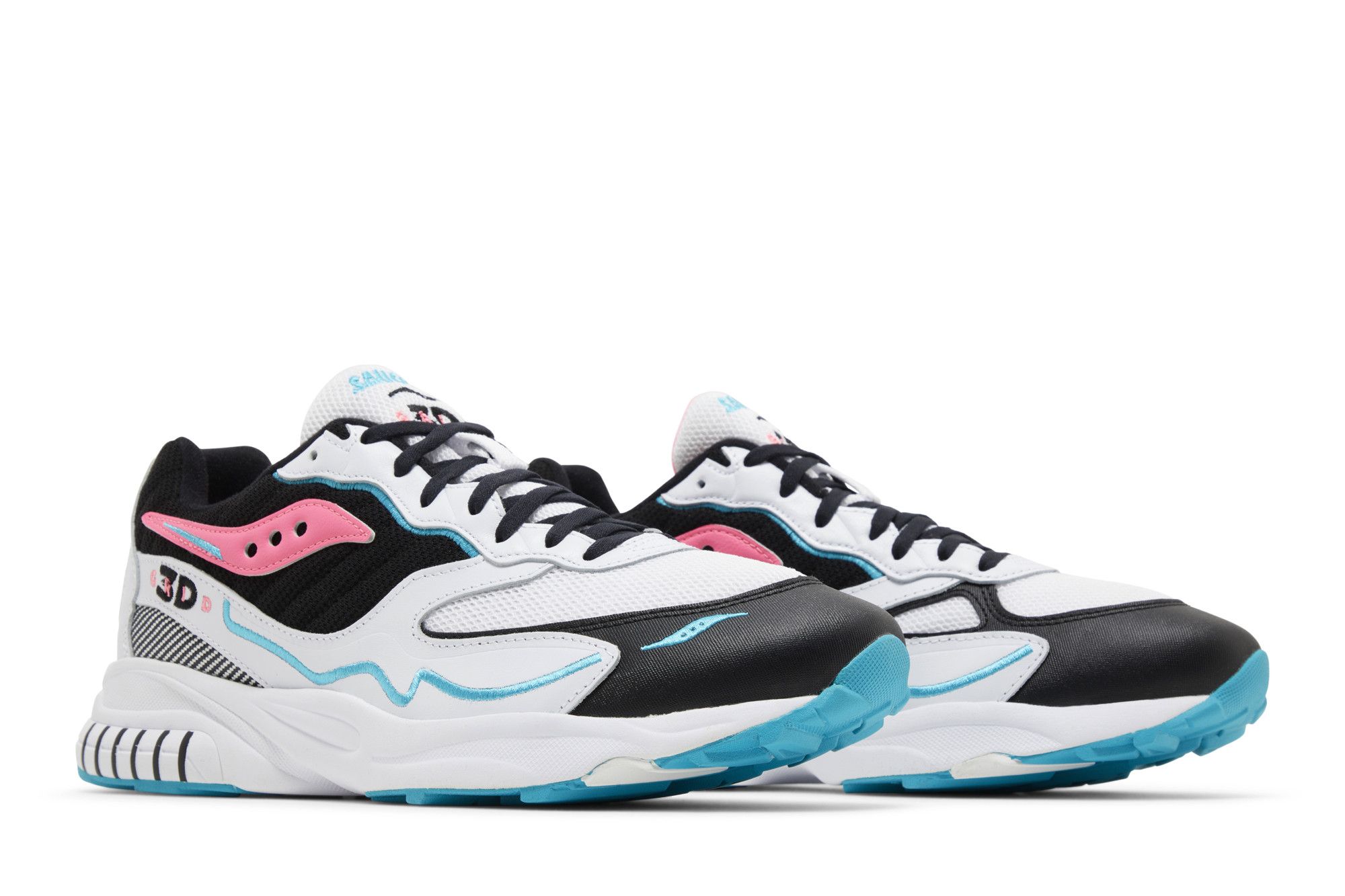 Buy Saucony 3D Grid Hurricane 'White Black Pink' - S70646 4 | GOAT