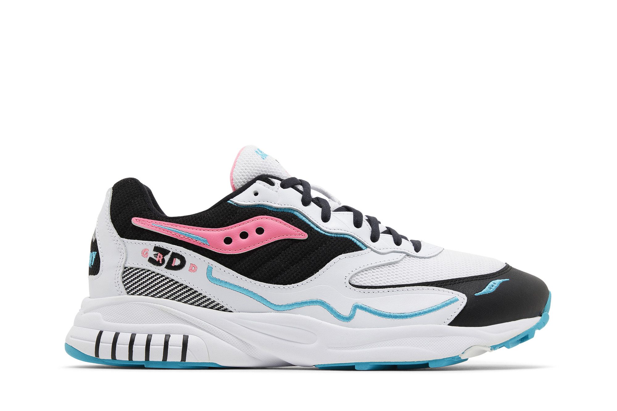 Buy Saucony 3D Grid Hurricane 'White Black Pink' - S70646 4 | GOAT