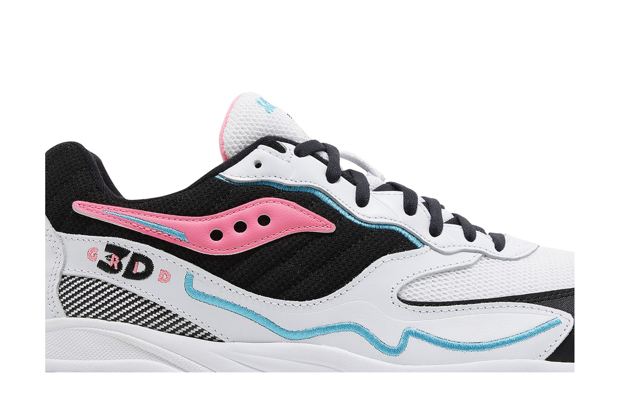 Buy Saucony 3D Grid Hurricane 'White Black Pink' - S70646 4 | GOAT