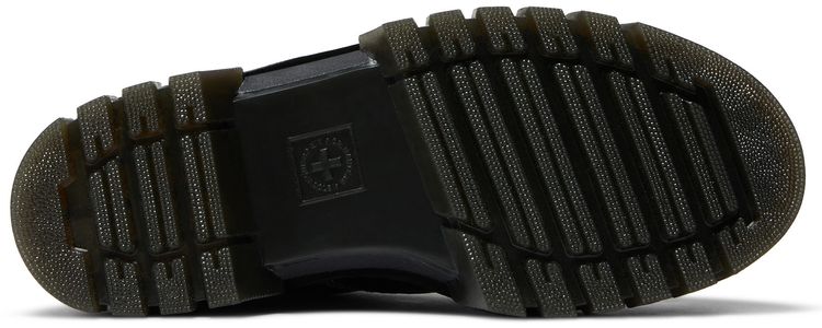 Dr Martens Wmns Audrick Leather Platform Lace Up Boot White Stitch   Black