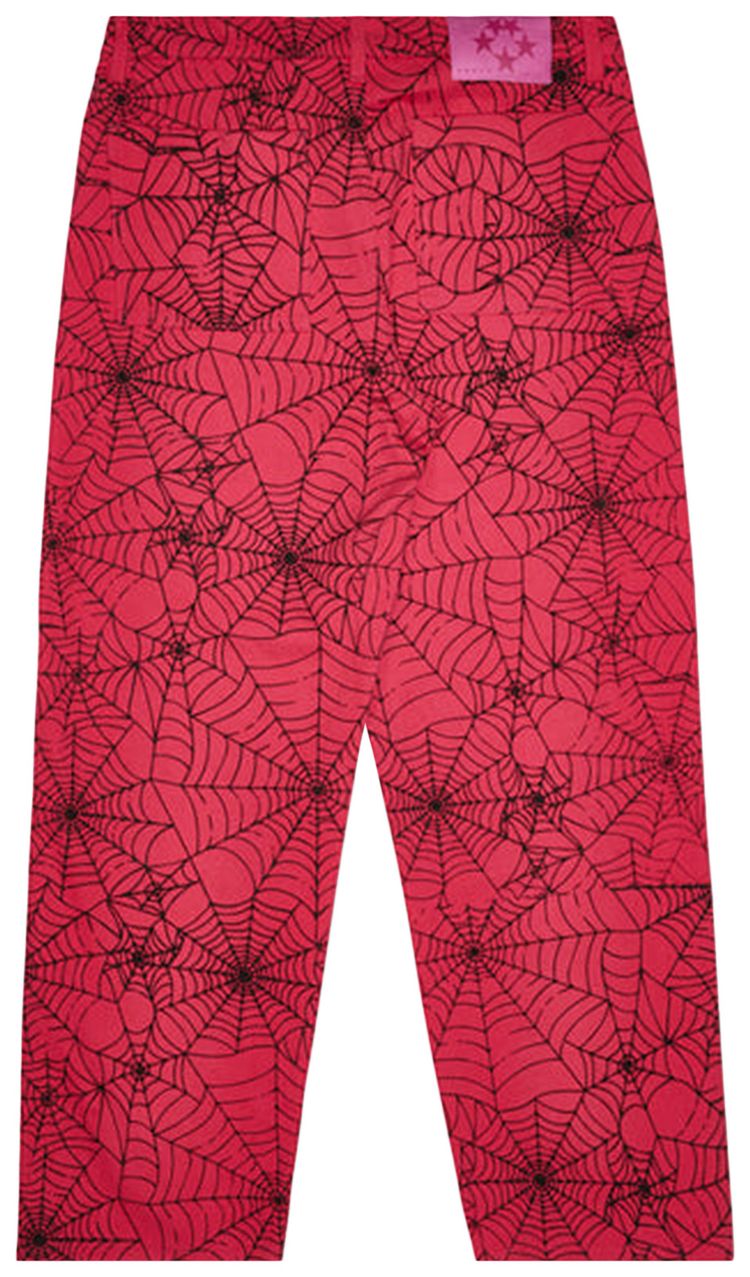 Sp5der All Over Print Work Pant Pink