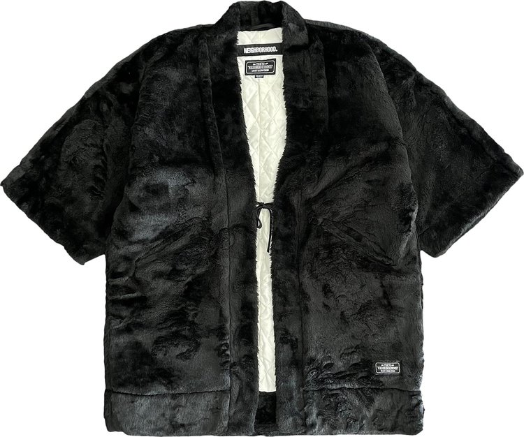 Neighborhood Fuzzy Kimono Jacket 'Black'