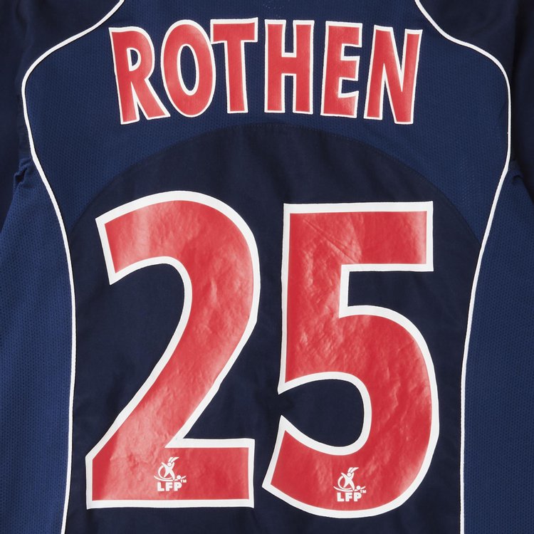 Vintage Paris Saint Germain Rothen 25 Home Stadium Jersey Navy