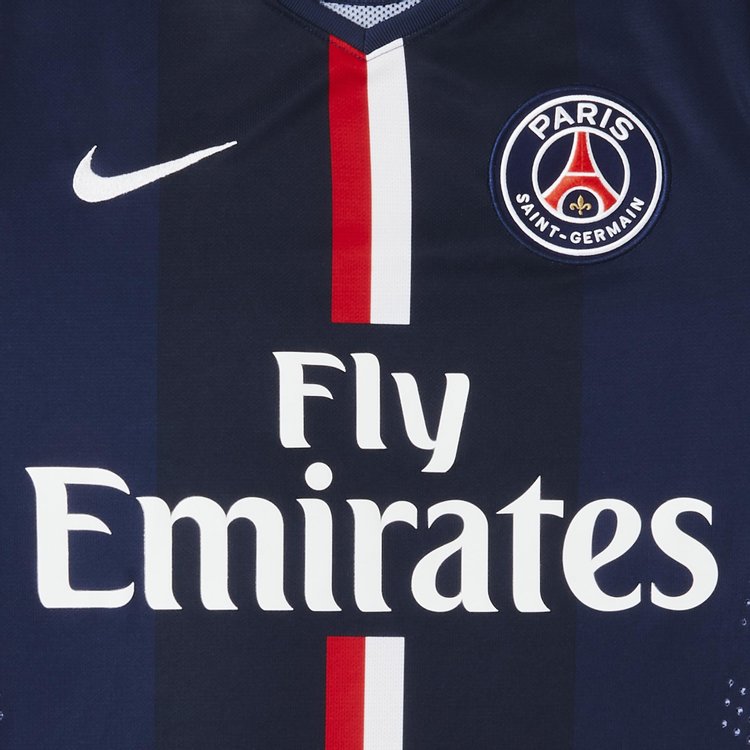 Pre Owned Paris Saint Germain Home Match Jersey Navy