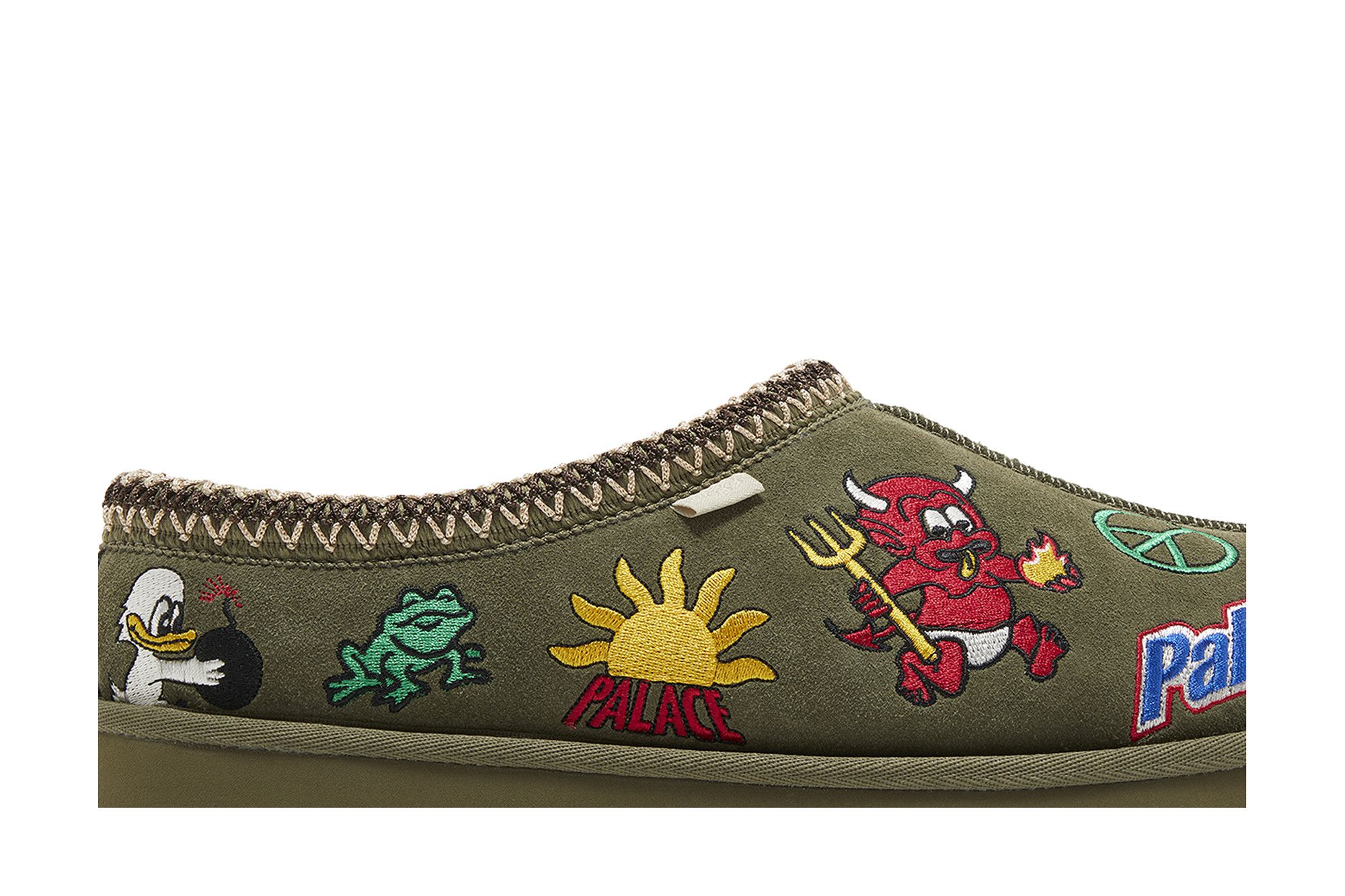 Buy Palace x Tasman Slipper 'Burnt Olive' - 1157290 BTOL | GOAT