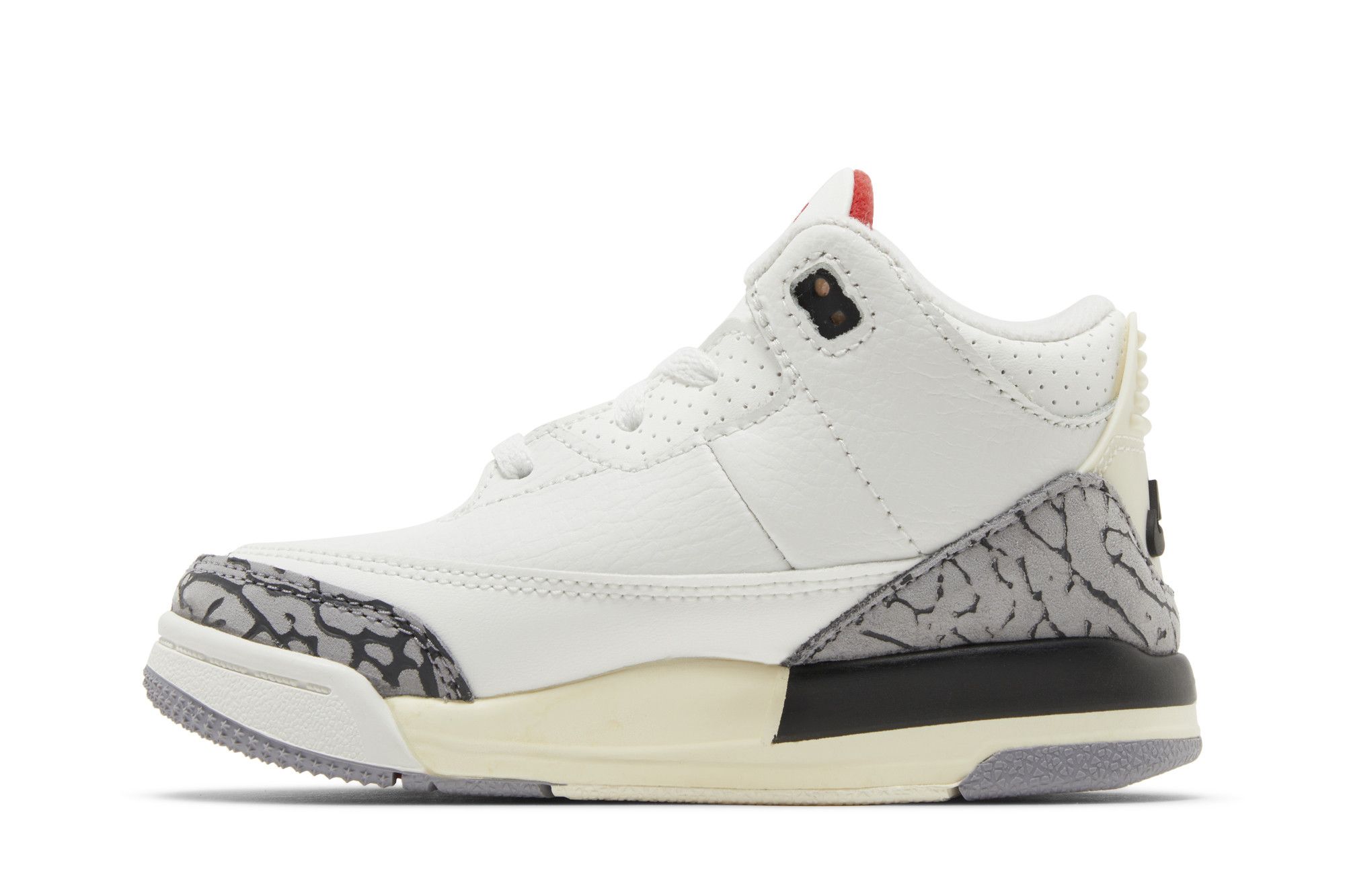 Jordan 3 white cement with swoosh hot sale