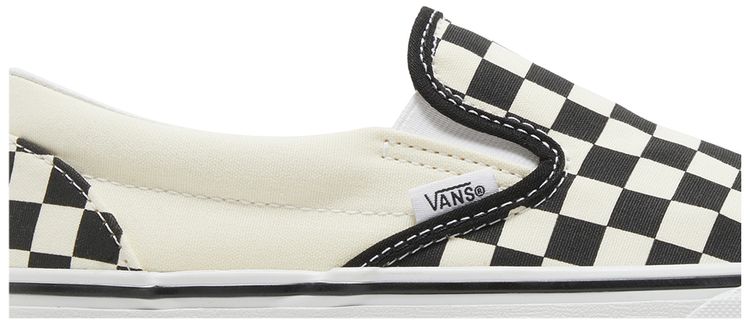 Classic Slip On Stackform Checkerboard   Black White