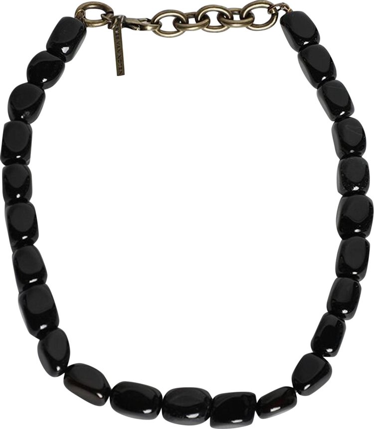 Dries Van Noten Stone Necklace 'Black'