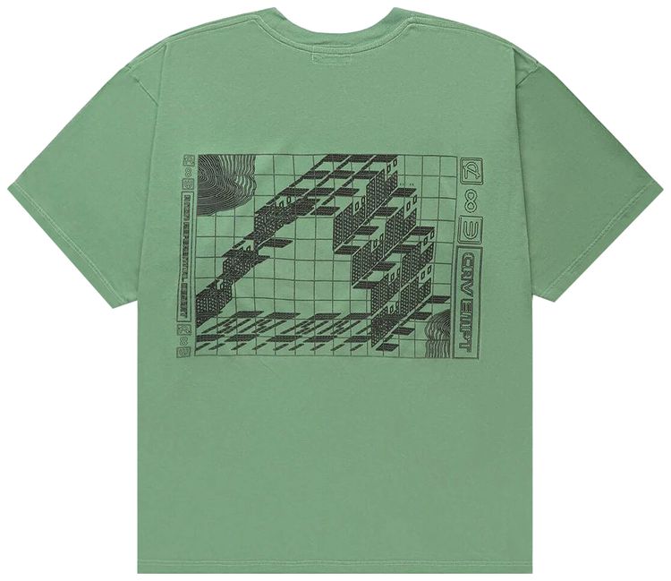Cav Empt Overdye Non Referential Big T Shirt Green