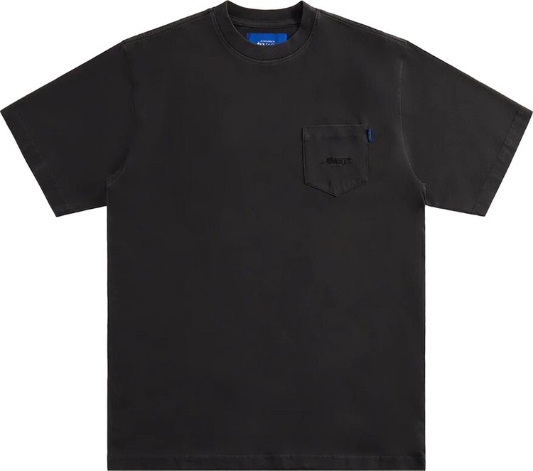 Awake NY Classic Embroidered Logo Pocket T Shirt Black