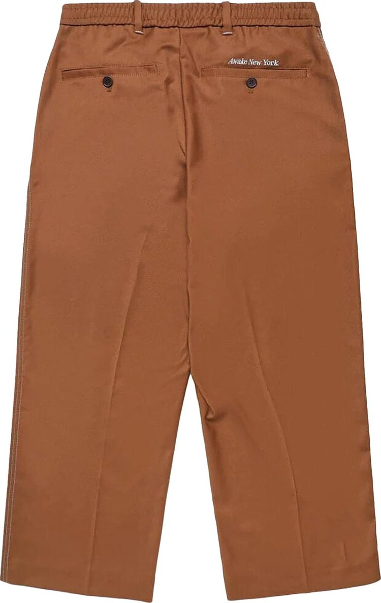 Awake NY Elasticated Woven Pants Brown