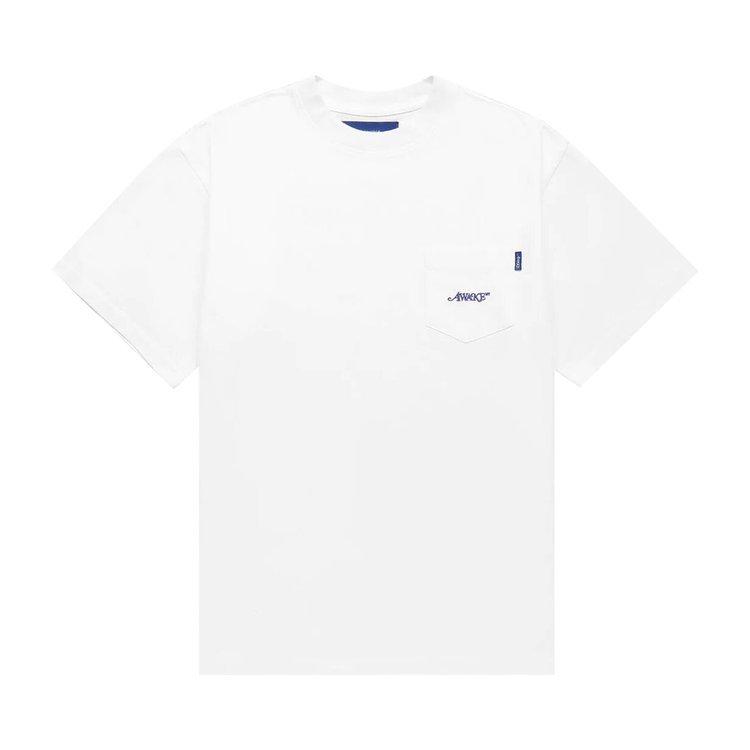 Awake NY Classic Embroidered Logo Pocket T-Shirt 'White'