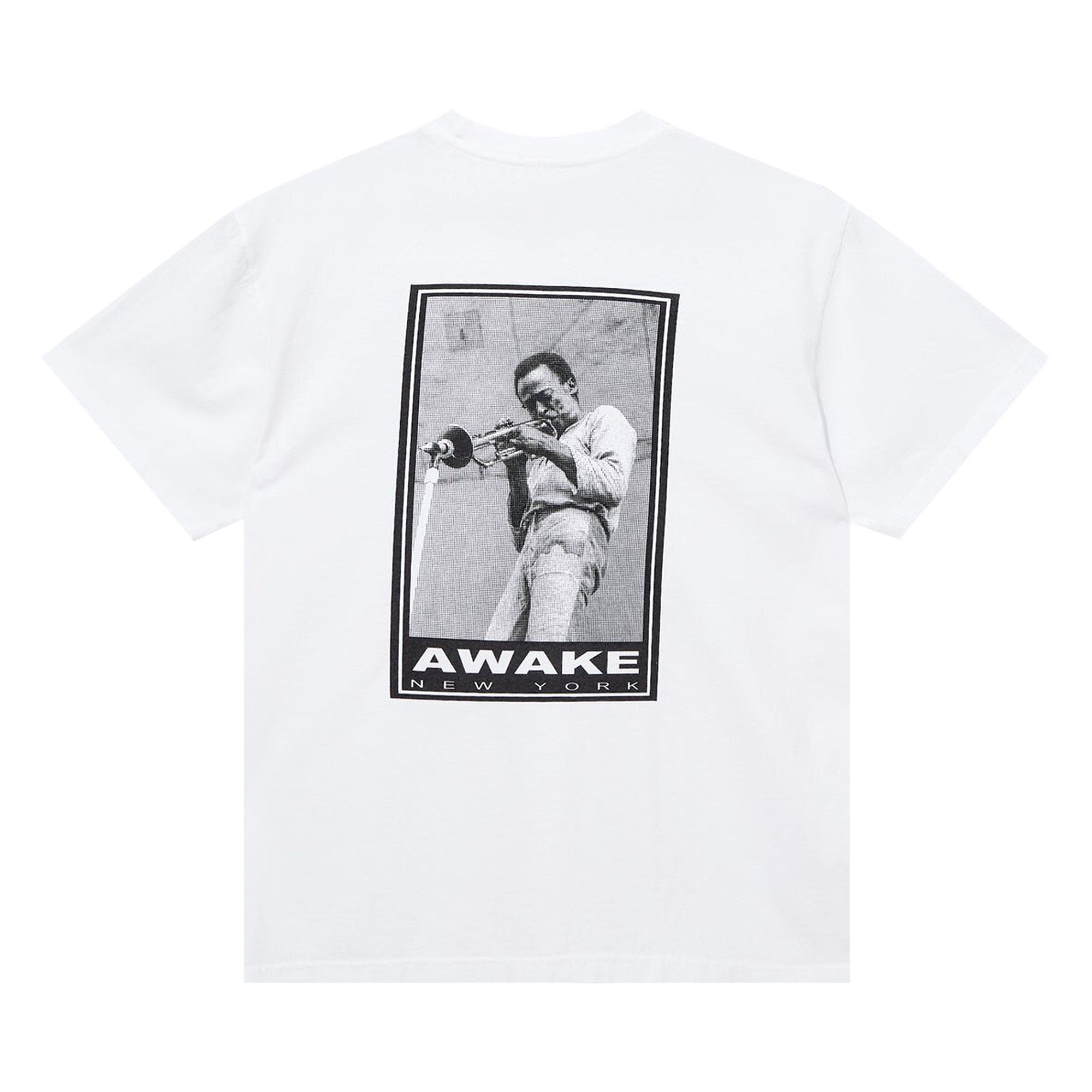 Buy Awake NY Miles Davis Printed T-Shirt 'White' - AWK SP23