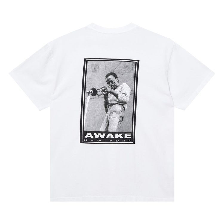 Awake NY Miles Davis Printed T Shirt White