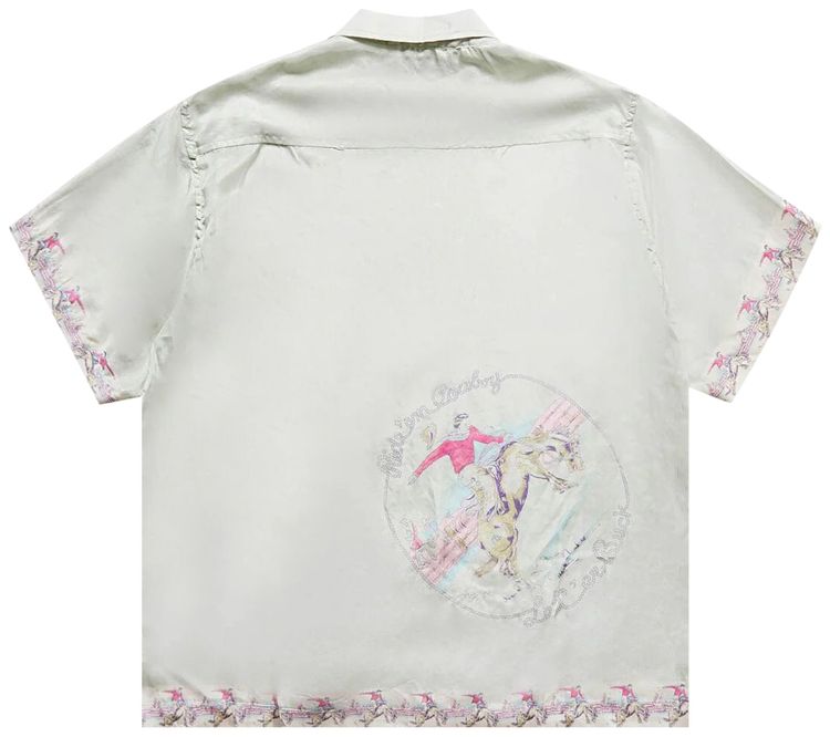 Bode Round Up Short Sleeve Shirt GreenMulticolor