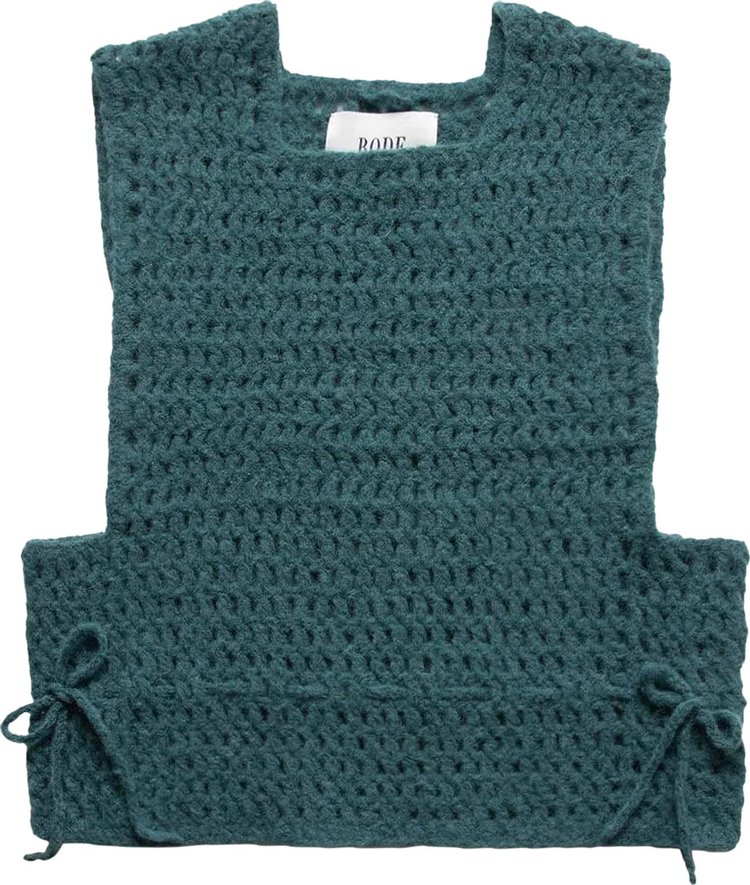 Bode Crochet Vest 'Green'