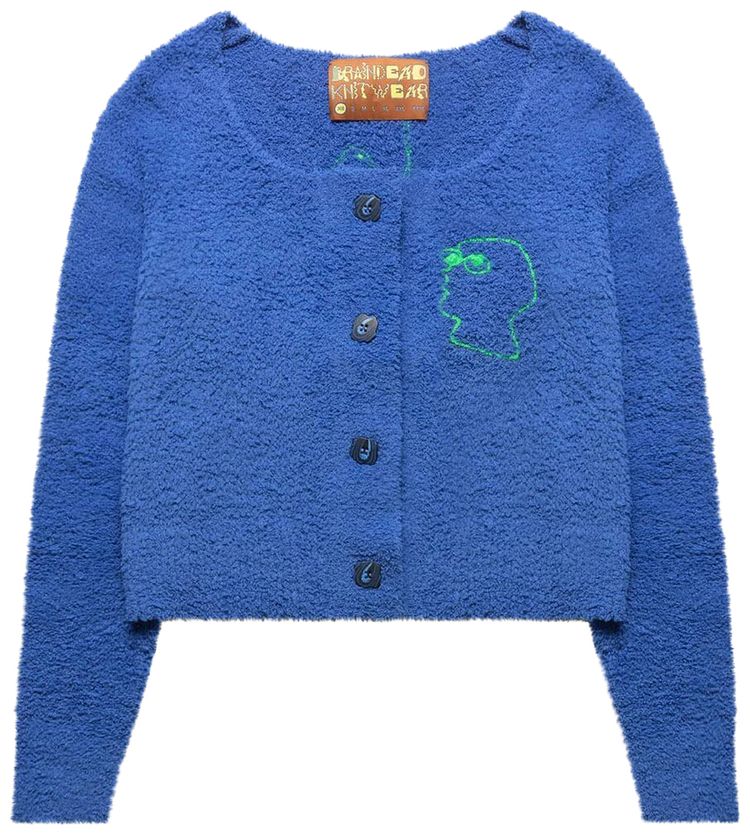 Brain Dead Mantis Pill Cardigan Royal Blue