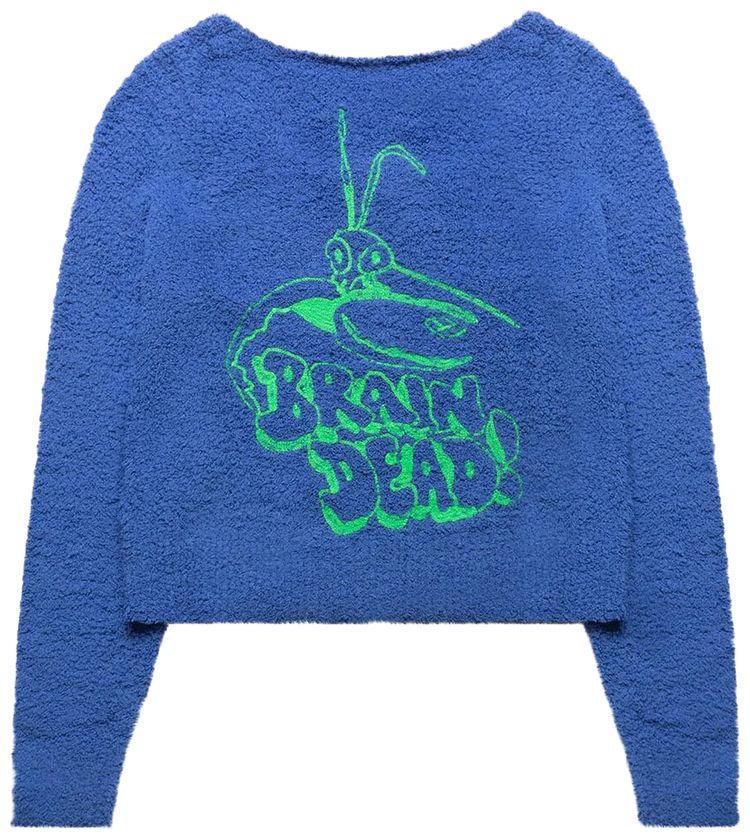 Brain Dead Mantis Pill Cardigan Royal Blue